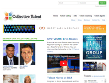 Tablet Screenshot of collectivetalent.com